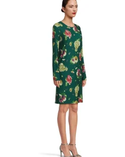 Long Sleeve Crew Dress To Knee