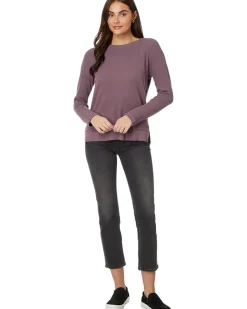 Long Sleeve Crew Neck Boxy Top