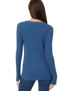 Long Sleeve Crew Neck Tee with Thumbhole
