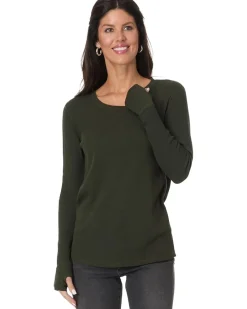 Long Sleeve Crew Tee with Thumbhole
