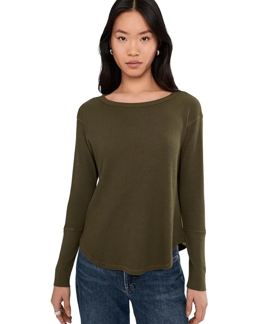Long Sleeve Dropped Armhole Oversized Top