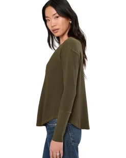 Long Sleeve Dropped Armhole Oversized Top