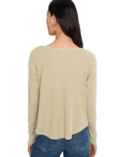 Long Sleeve Dropped Armhole Oversized Top
