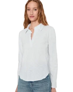 Long Sleeve Easy Polo Tee