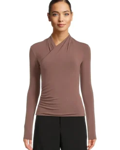 Long Sleeve Fixed Wrap Top