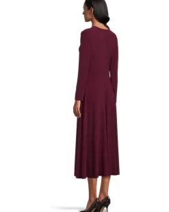 Long Sleeve Flared Dress