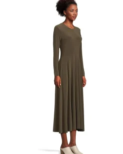 Long Sleeve Flared Dress