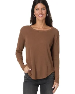 Long Sleeve Oversize Top with Rib Cuffs