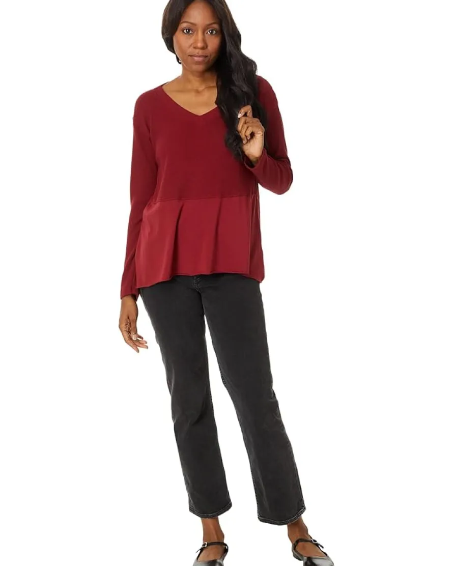 Long Sleeve Shark Bite Top