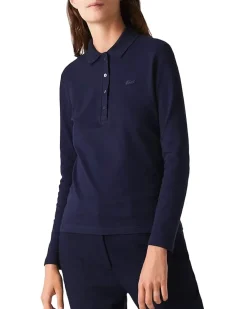 Long Sleeve Slim Stretch Pique Polo