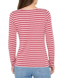 Long Sleeve Stripe Boat Tee