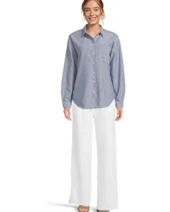 Long Sleeve Striped Oversized Shirt