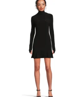 Long Sleeve Turtle Fishtail Mini Dress