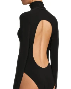 Long Sleeve Turtle Open Back Bodysuit