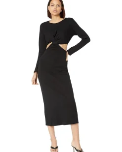 Long Sleeve Twist Maxi Dress