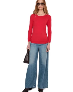 Long Sleeve Twisted Scoopneck Tee