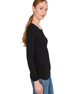 Long Sleeve Twisted Scoopneck Tee