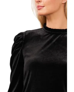 Long Sleeve Velvet Knit Top