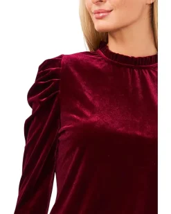 Long Sleeve Velvet Knit Top