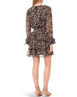 Long Sleeve V-neck Dress