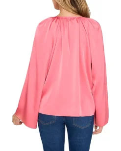 Long Sleeves Raglan V-Neck Top