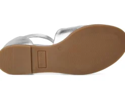 Look Up Metallic Leather Sandal