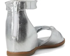 Look Up Metallic Leather Sandal