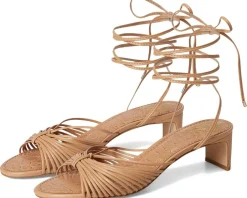 Lory Ankle Wrap Kitten Heel Sandals