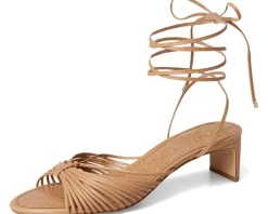 Lory Ankle Wrap Kitten Heel Sandals