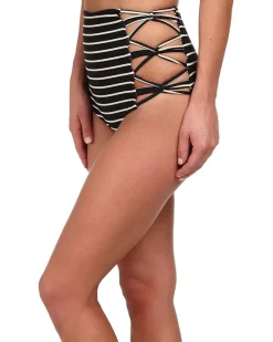 Lotus Strappy Side High Waist Bottom