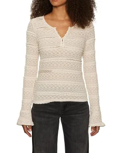 Lovely Lace Button Front