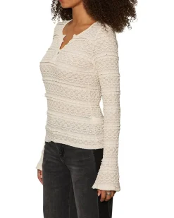 Lovely Lace Button Front