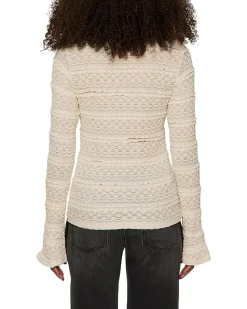 Lovely Lace Button Front