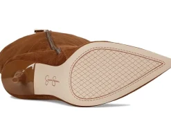 Lovienn Pointed Toe Wide Calf Knee Boots