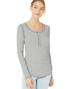 Luciana Scoop Neck Henley