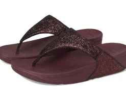Lulu Crinkled-shimmer Toe-post Sandals