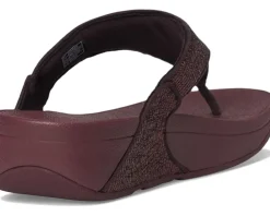 Lulu Crinkled-shimmer Toe-post Sandals