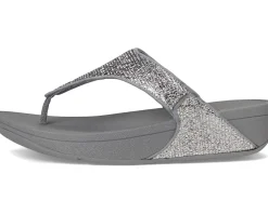 Lulu Crinkled-shimmer Toe-post Sandals