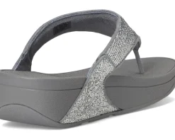 Lulu Crinkled-shimmer Toe-post Sandals