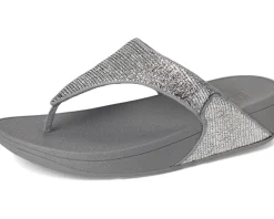 Lulu Crinkled-shimmer Toe-post Sandals