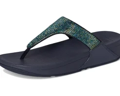 Lulu Crystal Embellished Toe-Post Sandals