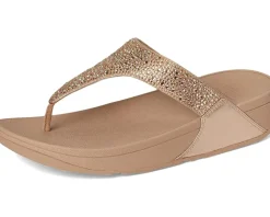 Lulu Crystal-Mix Toe-Post Sandals