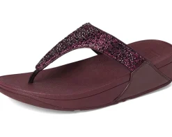 Lulu Crystal-Mix Toe-Post Sandals