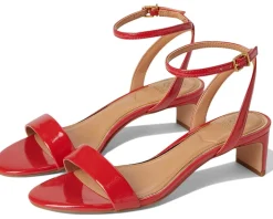 Lylah Kitten Heel Ankle Strap Sandals