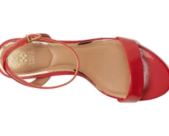 Lylah Kitten Heel Ankle Strap Sandals