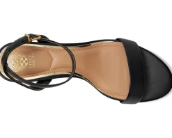 Lylah Kitten Heel Ankle Strap Sandals