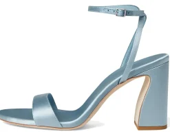 Malia Curved Heel Simple Sandals With Ankle Wrap