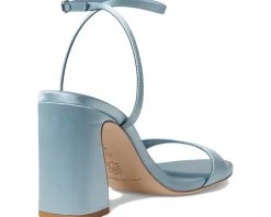 Malia Curved Heel Simple Sandals With Ankle Wrap