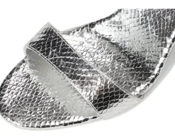 Malia Curved Heel Simple Sandals With Ankle Wrap