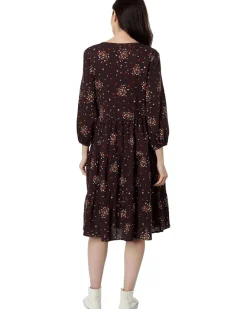 Manzana Tiered Long Sleeve Dress